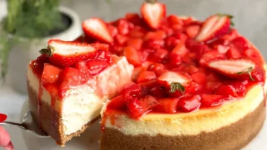 Photo of მარწყვის ჩიზქეიქის რეცეპტი